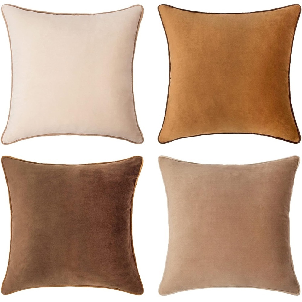 MONDAY MOOSE Decorative Throw Pillow Covers Cushion Cases, Set pf 4/ 705-8